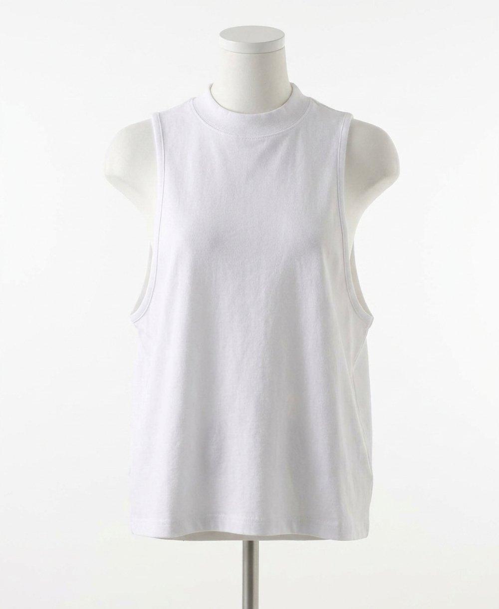 NEW STATESIDE french terry sleeveless sweatshirt in white